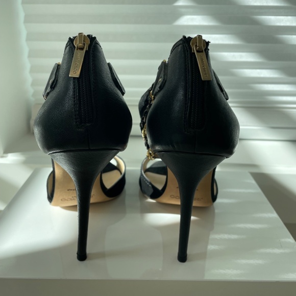 Jimmy Choo Suede and chain detail pumps, Size 41, Black - Picture 3 of 6